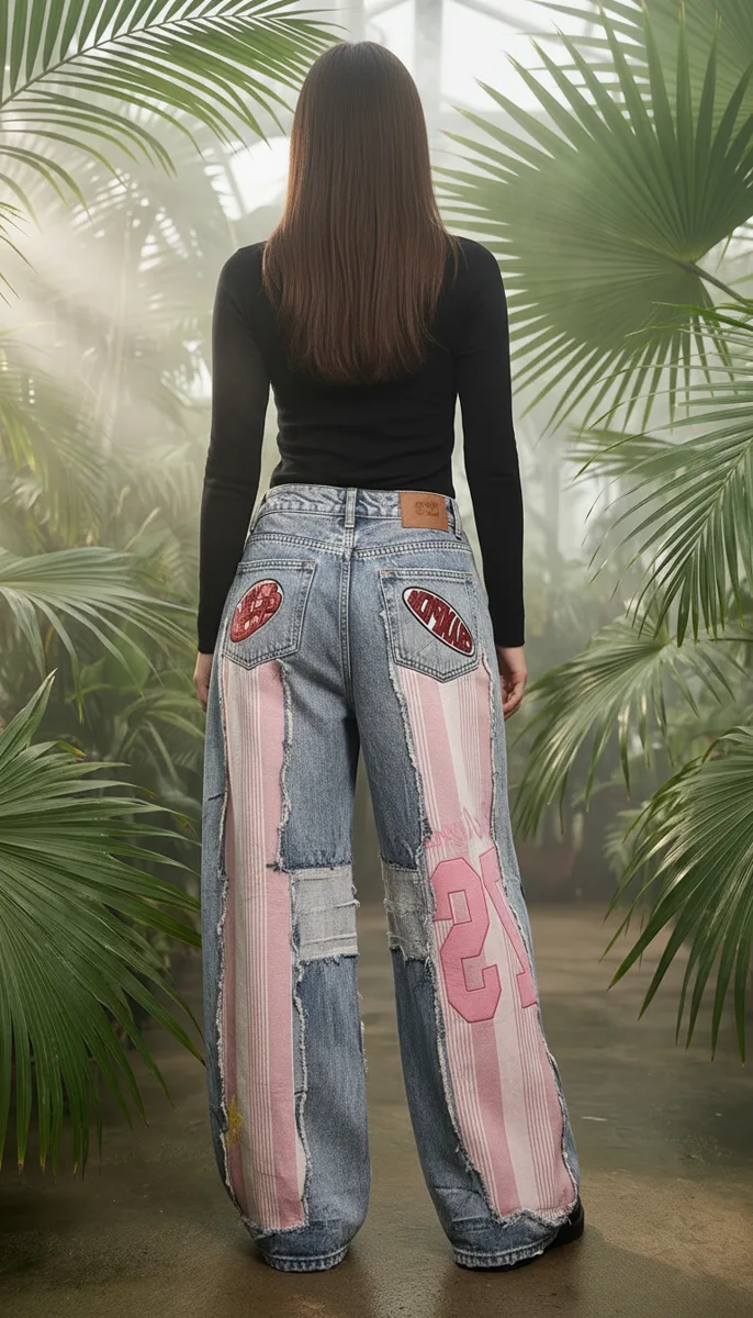Vaqueros rosa y azul, , 2