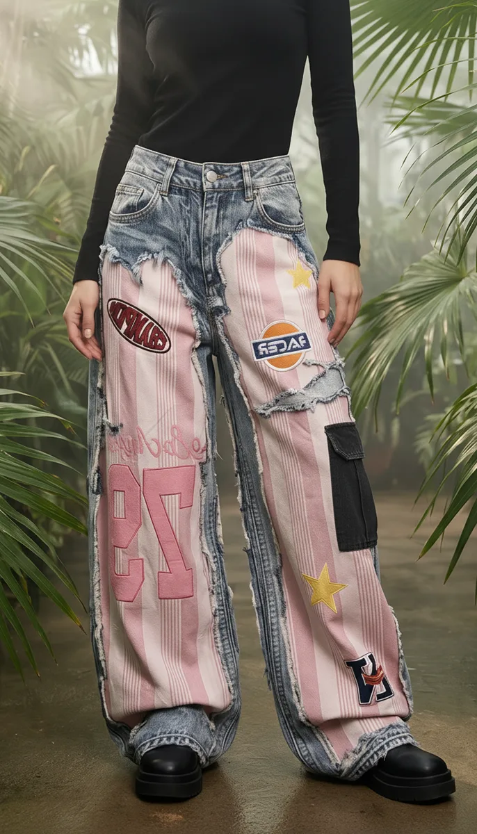 Vaqueros rosa y azul, , 5