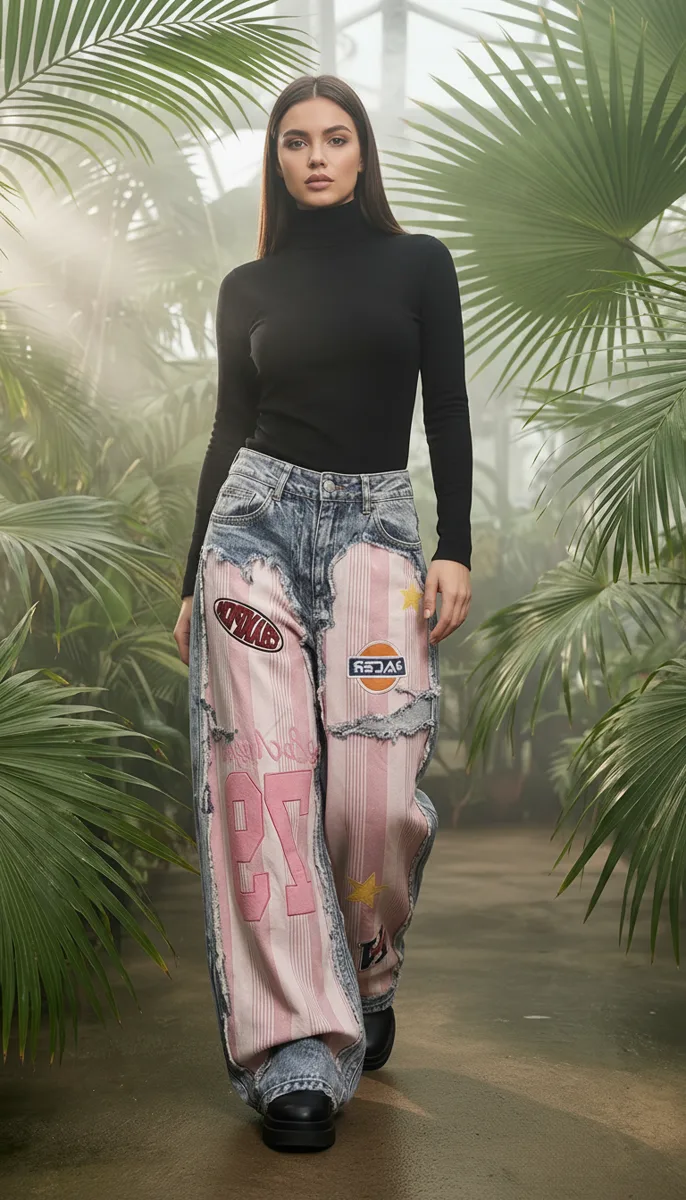 Vaqueros rosa y azul, , 6