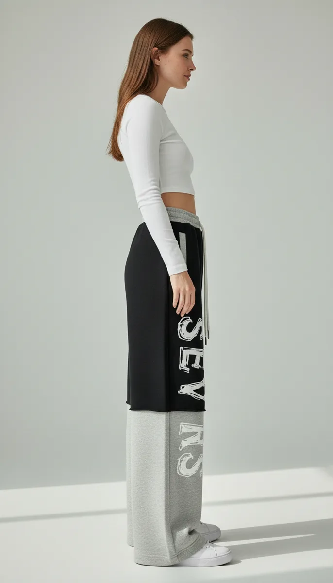 Trousers 1732, Black, 3